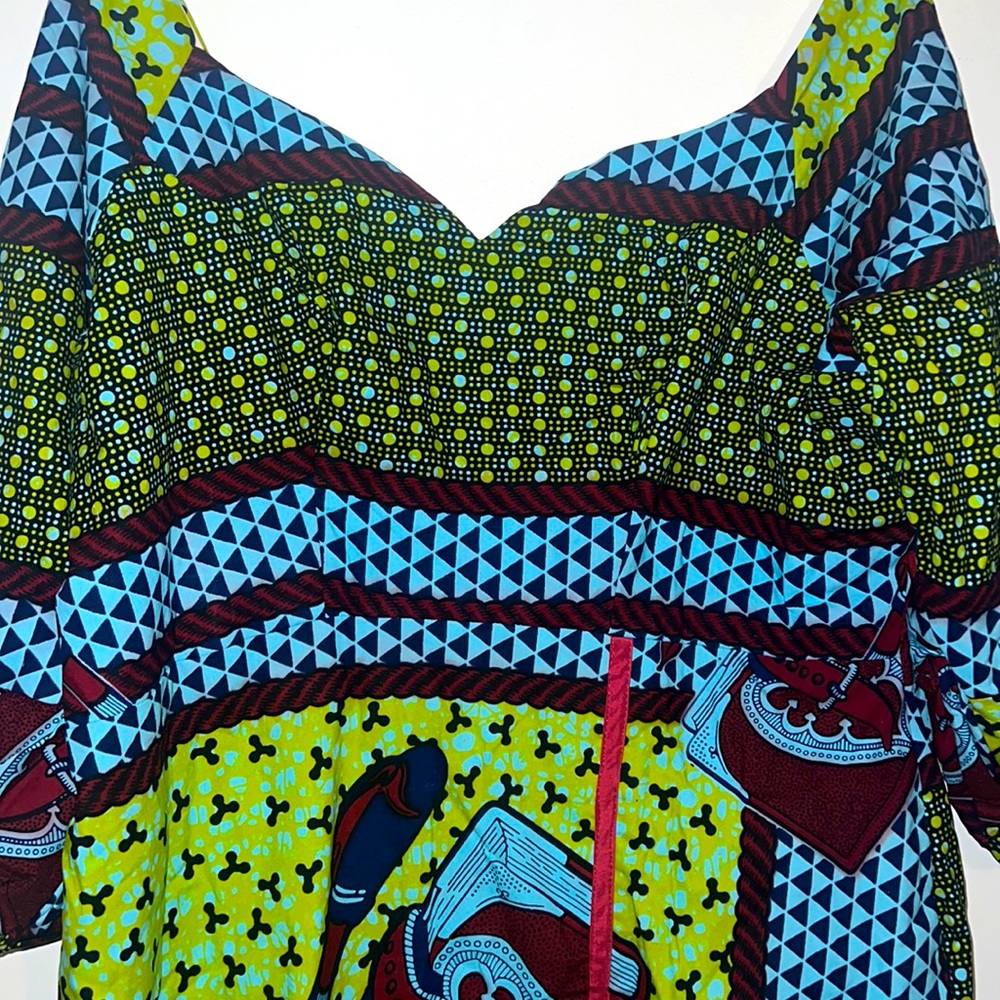 PLUS SIZE HAND MADE AFRICAN DRESS “ ONE OF A KIND”